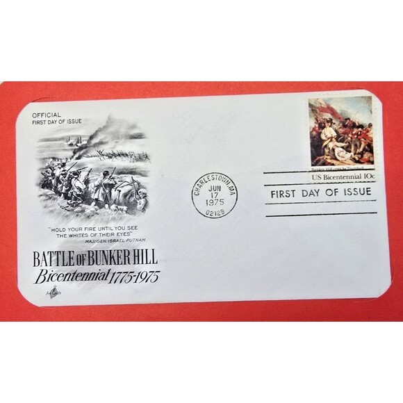 Battle of Bunker Hill Bicentennial American Revolution 1775 - 1975 FDC - Picture 3 of 3